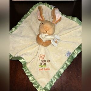 Guess How Much I Love You to the Moon & Back Bunny Rabbit Lovey Security Blanket